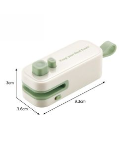 Magnetic Mini Rechargeable Sealer, 2-in-1 Portable Plastic Food Bag Sealing & Cutting Machine—Green