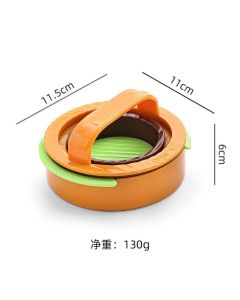 Detachable Hamburger Patty Press Mold, Homemade Beef Burger Maker DIY Kitchen Tool—White