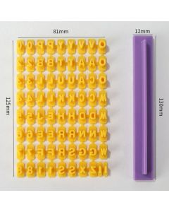 Movable Letter Number Cookie Stamp Mold Set, DIY Cake Baking Printing Tool