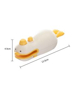 Cute Duck Magnetic Mini Heat Sealer, Rechargeable Portable 2-in-1 Sealer & Cutter For Snack Plastic Bags