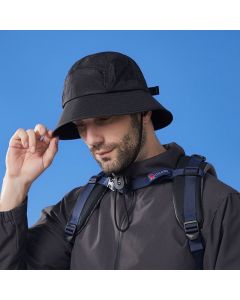 Unisex Quick-Dry Waterproof Bucket Hat – Outdoor Sun Protection Hat for Men & Women – Navy Blue