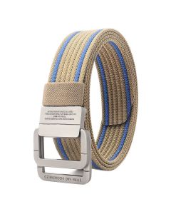 Alloy Double-Loop Buckle Belt for Men – Woven Nylon Tactical Sports Outdoor Casual Belt

