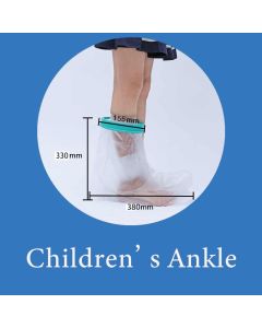 Kids Ankle Cast Waterproof Cover Shower Bandage Protector Child Broken Foot Ankle Wound Bath Sleeve