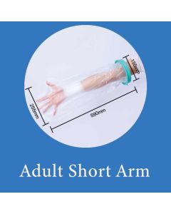 Adult Short Arm Waterproof Cast Cover Shower Bandage Protector Broken Wrist Elbow Wound Bath Sleeve