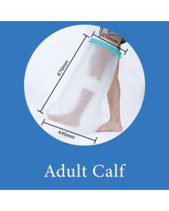 Adult Calf Waterproof Cast Cover Shower Bandage Protector Broken Lower Leg Calf Wound Bath Sleeve