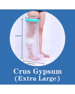 Extra Large Adult Calf Leg Waterproof Cast Cover Shower Oversize Broken Leg Gypsum Bandage Bath Protector