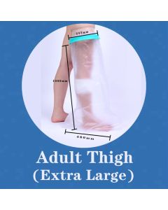 Extra Large Adult Thigh Waterproof Cast Cover Shower Full Leg Broken Thigh Knee Wound Bath Protector