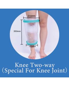 Two Way Knee Joint Waterproof Cast Cover Shower Knee Surgery Bandage Protector Knee Wound Bath Sleeve