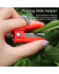 Spring Pruning Shears for Fruit Vegetable Picking, Detachable Blade Garden Harvest Cutter, Portable Plant Stem Cutting Tool-Red
