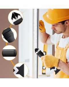 3 in 1 Silicone Caulk Finishing Tool Kit, Multi Size Grout Removal Scraper with 5 Replaceable Angle Heads, Bathroom Kitchen Sealant Smoother Tool Set