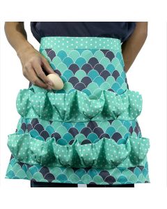 Egg Gathering Apron with Multi Pockets, Farm Chicken Egg Collecting Waist Apron, Waterproof Egg Holder Apron for Backyard Poultry Farmers