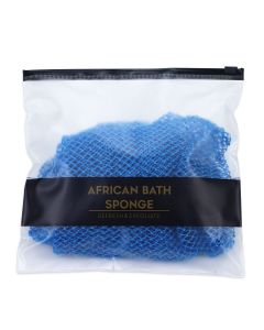  Exfoliating Bath Net Sponge Long Lasting Body Scrubber Shower Loofah Mesh Sponge-Light Blue