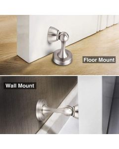 1PC Silent Door Stopper Bedroom Door Anti-Collision Door Catch – Silver
