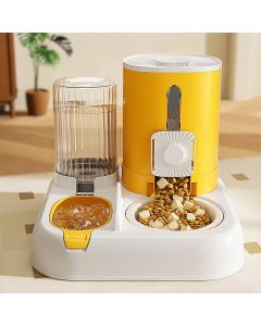 Ceramic Automatic Pet Feeder Double Water Bowl