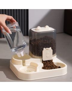 2-in-1 Pet Feeder Water Bowl Cat Dog Use