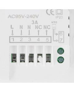 3A Water Heating Thermostat with LCD ABS Intelligent Temperature Controller for Home 95‑240V