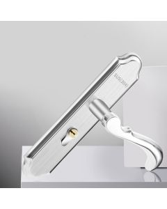 Stainless Steel Handle Door Lock Mechanical Magnetic Security Entry Lever Lock for Bedroom Hotel Balcony