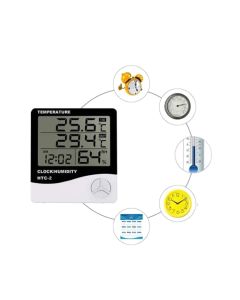 Digital Hygrometer Thermometer Home Temperature Humidity Monitor with External Waterproof Probe for Indoor Outdoor