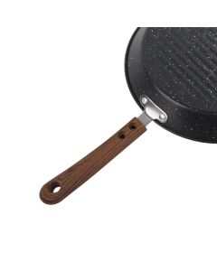 Round Grill Pan Universal Non Stick Multifunctional Flat Bottom Frying Pan for Breakfast