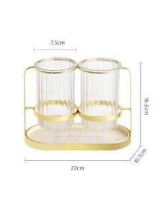Chopsticks Drying Holder Iron PET Transparent Chopsticks Drying Caddy for Spoons Kitchen Platinum