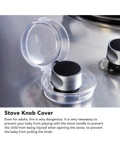 5Pcs Clear Stove Knob Covers Baby Safe Gas Stove Knob Covers Home Kitchen Switch Protection Tool for Infant Child Protector Transparent
