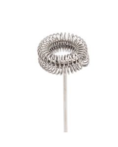 Handheld Milk Frother Lightweight Stainless Steel ABS Electric Whisk with 2 Mixing Head