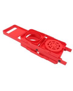 Beer Caddy Holder 2 Pack Foldable Portable Beer Beverage Display Basket Beer Bottle Carrier with Thickened Handle Red