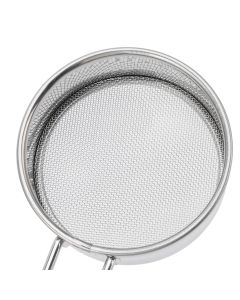 Flour Sieve Strainer 304 Stainless Steel Lightweight Easy Cleaning Ergonomic Handle Mesh Round Sifter for Baking
