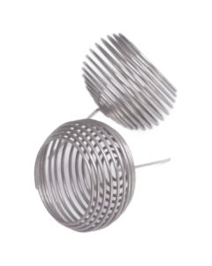100pcs Bonsai Fertilizer Basket Stainless Steel Spherical Nutrition Box Tools for Succulent Orchid