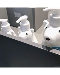 Soap Dispenser Bottle Cute Bear Shape Large Capacity Pump Dispenser Bottle for Bathroom Kitchen L (11x26cm/4.3x10.2in) (900ML)