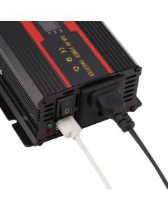 1000W Power Inverter Universal Dual Voltage 12V 24V‑220V Car Solar Power Inverter with LCD Display