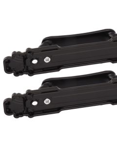 2Pcs Black Heavy Duty Door Handle Simple Installation Fashionable Door Handle 165mm 6.5in Length