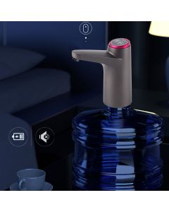 Automatic Water Dispenser USB Electric Water Bottle Pump for Camping Household Black Bulit in Battery