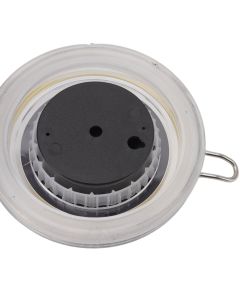 Cigar Jar Stainless Steel Silicone Ring with Hygrometer Waterproof Sealed Storage Jar for Home 96mmx103mm/3.8x4.1in