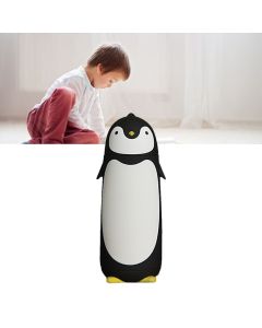 Water Bottle Penguin Design Heat Insulation 300ml Portable Water Cup for Outdoor Black