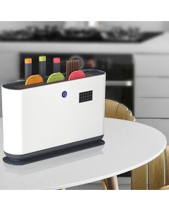 Knife Block Electric Ultraviolet All Round Cleaning Knife Chopstick Chopping Board Holder Utensils Organizer