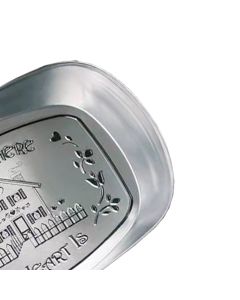 Camping Tinplate Outdoor Dinner Plate Multifunctional Kitchenware European Cutlery Portable Picnic Bowl Homeland Pattern