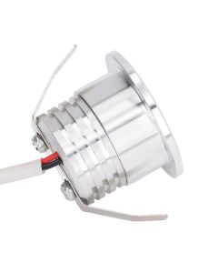 Mini Recessed COB Spotlight Stable Heat Dissipation LED Recessed Ceiling Spotlight 3W Silver Lamp Body AC85‑265V Natural Light 4000K