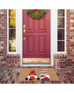 Christmas Welcome Doormat Gnome Dwarf Anti Fouling Mat for Home Bathroom Entrance Door Christmas Decoration