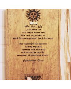Sun XIX Tarot Card Mirrors Wooden Tarot Mirror Home Ornament