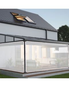 Transparent Rain Tarp Thickened PE Garden Plants Rain Shelter Cover for Courtyard Balcony