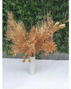 Golden Tropical Plant Leaves Artificial Tropical Leaves for Indoor Decoration