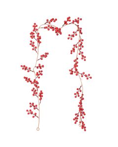 Artificial Berry Rattan with Black Berries Christmas Decoration Rattan for Mantelpiece Stair Handrail