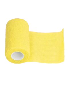 12Pcs Bandage Wrap Natural Latex Elastic Self Adhesive Wrap for Cows Dogs Horses 10cm Yellow