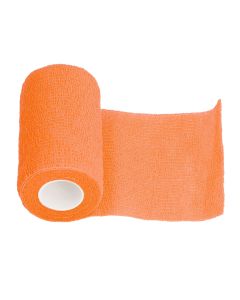 12Pcs Bandage Wrap Natural Latex Elastic Self Adhesive Wrap for Cows Dogs Horses 10cm Orange