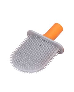 Wall Mounted Toilet Brush Drying Holder Set with Detachable Handle Cleaning Tool for Home Hotel BathroomOrange