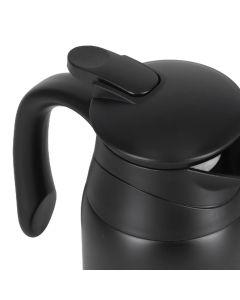 800ml Portable Electric Car Kettles Car Water Dispenser with White Base Silicone Sealing Ring Cover for Travel Boil WaterBlack