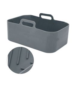 Fryer Silicone Pot Non Stick Reusable Liner Basket Replacement for Ninja DZ201 Foodi 8QT Gray