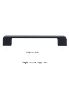 2pcs Cabinet Pulls Black Zinc Alloy Kitchen Drawer Handles with Screws for Drawer Wardrobe Cupboard Door