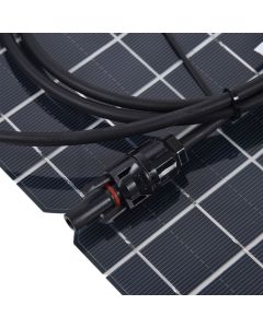 2 Pcs Solar Panels Kit 15W Portable Monocrystalline Solar Panel Charger for Outdoor Boat Caravan RV Charging